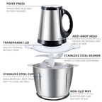 3L Picador De Alimentos Moedor De Carne Mixer Elétrica Processador Cozinha Casa Alho - 110v-220v